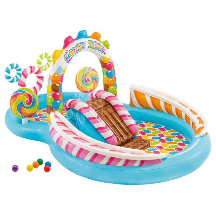 Купить Детский надувной игровой центр "CANDY ZONE"(ТЕРРИТОРИЯ СЛАДОСТЕЙ) с бассейном, размер 295х191х130 см 