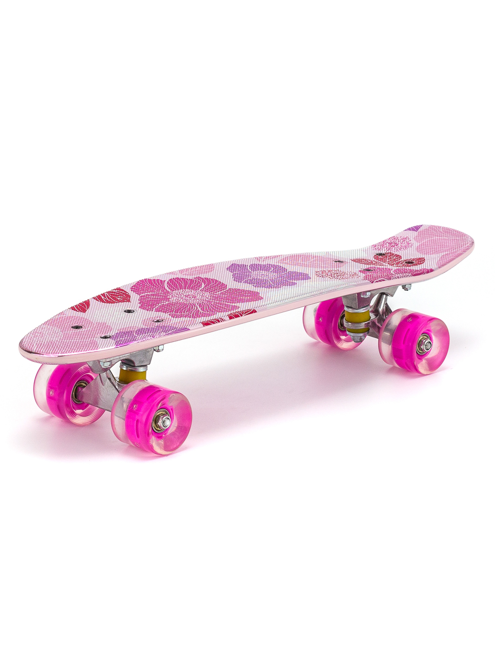 Скейт Penny Board {Пенни Борд} с подсветкой колёс на алюминиевой платформе